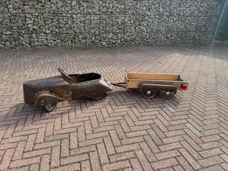 Antieke trapauto, Kinderen en Baby's, Speelgoed | Buiten | Voertuigen en Loopfietsen, Gebruikt, Trapvoertuig, Ophalen