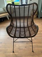Rotan fauteuil, Huis en Inrichting, Stoelen, Ophalen, Zo goed als nieuw, Bruin, Eén