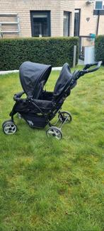 Zwarte Baby-Phant tandem/duo kinderwagen, Ophalen, Gebruikt, Overige merken, Regenhoes