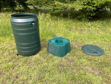 Regenton kunststof 200 liter groen beschikbaar voor biedingen
