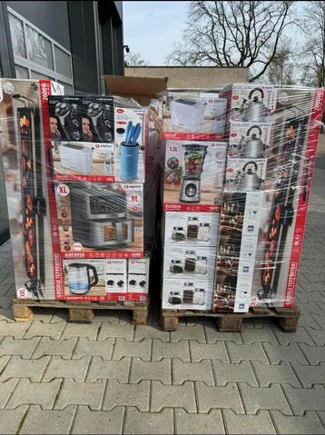 Te koop 2 Pallets Huishoudelijke apparaten nieuw in doos!