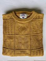 mosterdgele katoenen trui met ingebreide motieven van PTA, PTA, Geel, Maat 42/44 (L), Ophalen of Verzenden