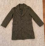 Blu Studio, fluffy heringbone overjas mt 48/50, korte arm, Gedragen, Groen, Blu Studio, Verzenden