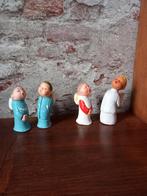 4 zingende brocante engeltjes kerst, Diversen, Kerst, Ophalen of Verzenden