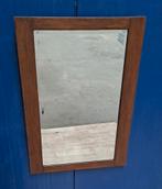 Bruin eiken spiegel 94,5 x 67,5 cm, Ophalen, Rechthoekig, 50 tot 75 cm, Minder dan 100 cm