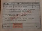Voetbaltickets Fc Groningen-Feyenoord  4-4-83., Ophalen of Verzenden, Gebruikt, Feyenoord