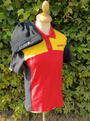 DHL Polo Shirt (XS) + DHL Muts (One Size Adult) beschikbaar voor biedingen