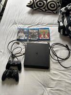 PS4 Slim met 2 controllers en 3 games, Spelcomputers en Games, Spelcomputers | Sony PlayStation 4, Ophalen, Met 2 controllers