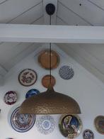 2 grote metalen hanglampen  gratis, Ophalen, Gebruikt, ., .