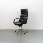 10 Artiort burreaustoel Channel Zwart leer, Ergonomisch, Zo goed als nieuw, Zwart