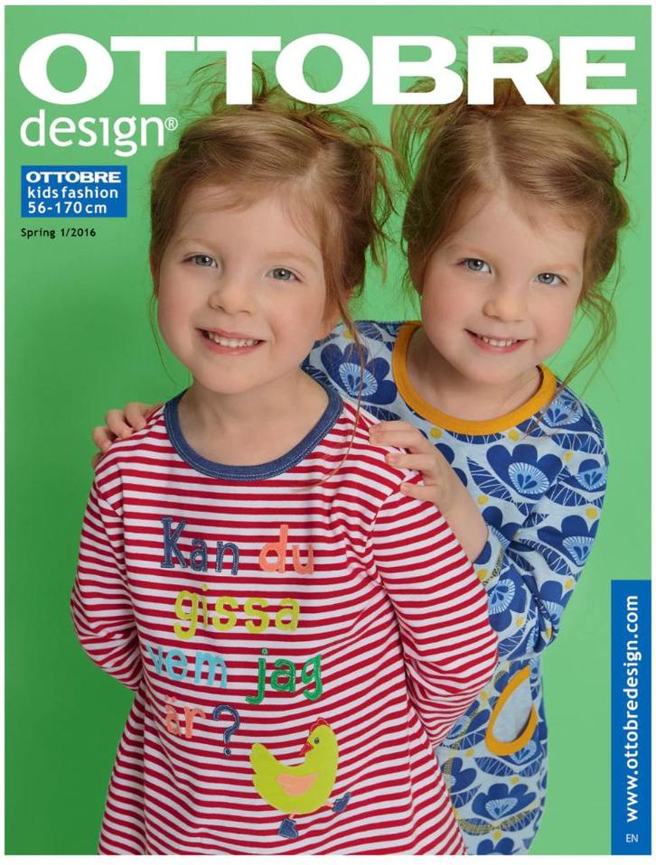 OTTOBRE KIDS - LENTE - 1/2016, Hobby en Vrije tijd, Kledingpatronen, Zo goed als nieuw, Overige typen, Kind, Overige merken, Ophalen of Verzenden