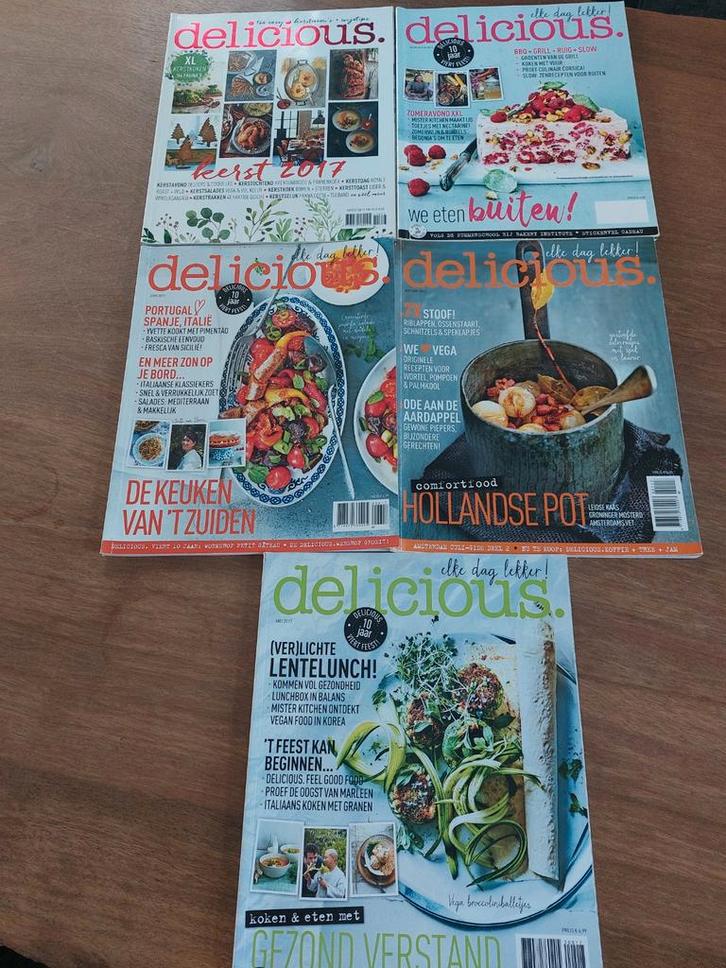 Delicious Kooktijdschriften 2017 - Diverse Nummers, Boeken, Tijdschriften en Kranten, Zo goed als nieuw, Overige typen, Ophalen of Verzenden