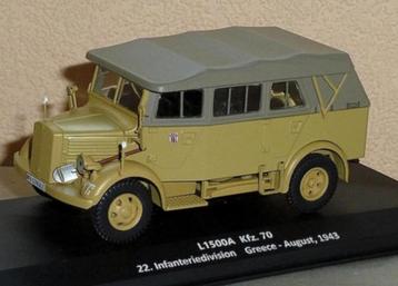 L1500 A KFZ. 70 MERCEDES 1/43 VOITURES Militaires WO II # 61 beschikbaar voor biedingen