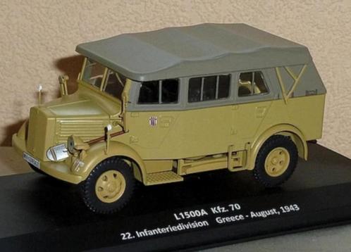 L1500 A KFZ. 70 MERCEDES 1/43 VOITURES Militaires WO II # 61, Hobby en Vrije tijd, Modelauto's | 1:43, Nieuw, Auto, Overige merken