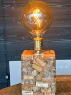 Unieke lamp met wijnkurken in epoxy, Ophalen, Nieuw, Kunststof, Minder dan 100 cm