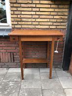Nederlands art-deco haltafeltje met lades, Ophalen, Eikenhout, Zo goed als nieuw, 25 tot 50 cm