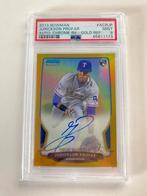 Topps MLB bowman gold rookie /50 on card auto Profar PSA 9, Ophalen of Verzenden, Zo goed als nieuw, Plaatje