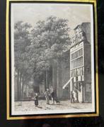 Litho voormalig stadhuis Woerden - P. Schipperus, Antiek en Kunst, Verzenden