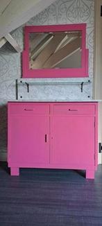 Kaptafel/ toilettafel/ make-up tafel roze, Ophalen, Gebruikt
