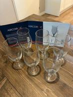 Bierglazen op voet, Arcoroc Cervoise, set van 6, Glas of Glazen, Nieuw, Ophalen of Verzenden, Glas