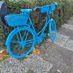 Blauwe Damesfiets met Manden, Fietsen en Brommers, Fietsen | Dames | Damesfietsen, Versnellingen, Ophalen, Overige merken, 53 tot 56 cm