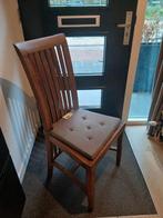 Eetkamerstoelen teak 4 stuks, Huis en Inrichting, Stoelen, Ophalen, Bruin, Vijf, Zes of meer stoelen