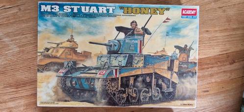 Academy M3 Stuart "Honey" 1/35 Bouwmodel, Hobby en Vrije tijd, Modelbouw | Auto's en Voertuigen, Nieuw, Tank, 1:32 tot 1:50, Overige merken