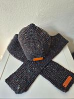 Zelfgehaakte Muts & Sjaal Zwart /Gemêleerd, Kleding | Dames, Mutsen, Sjaals en Handschoenen, Homemade by Iri, Ophalen of Verzenden