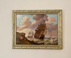 Schilderij schepen op zee. Alfonso Moreno., Ophalen of Verzenden