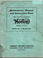 Norton Dominator No 7 onderhoud handleiding (3352z), Motoren, Verzenden, Overige merken