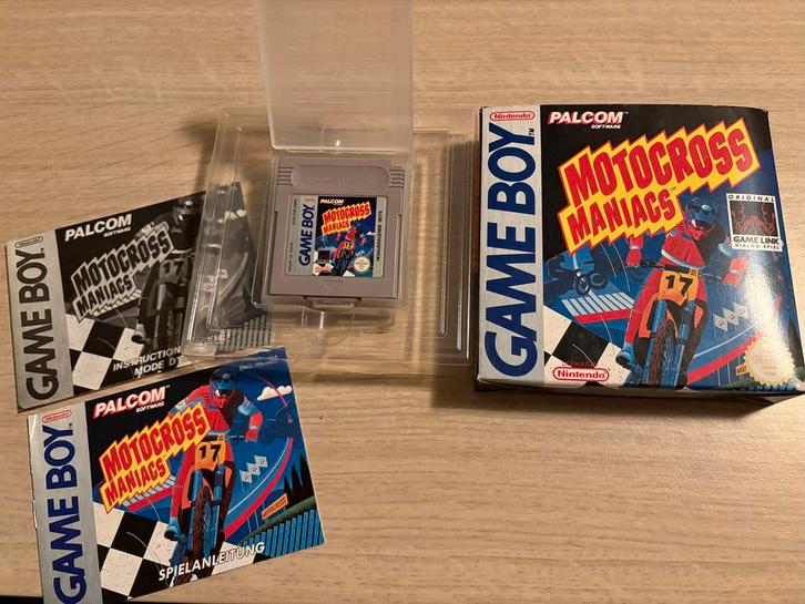 Game Boy Motocross Maniacs - Compleet!, Spelcomputers en Games, Games | Nintendo Game Boy, Gebruikt, Racen en Vliegen, 1 speler