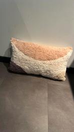 Sierkussen / lang kussen teddy stof – beige/creme, ., Beige, Vierkant, Ophalen of Verzenden