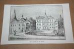 Antieke gravure uit 1841  - Het stadhuis te Weesp !!, Ophalen of Verzenden