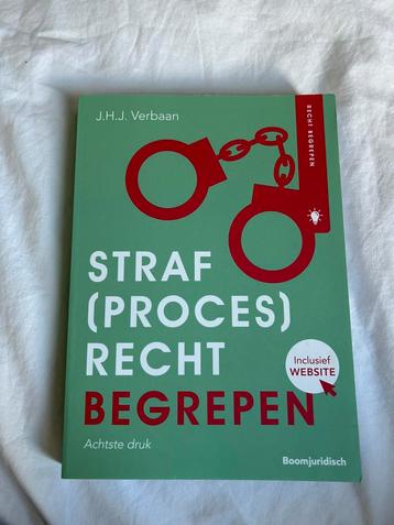 Straf (proces) recht begrepen 8e druk beschikbaar voor biedingen