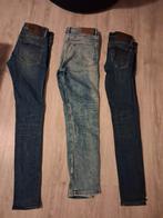 3x Heren Jeans - Blauw - Gedragen Maat 34 en 36, Ophalen of Verzenden, Gedragen, Blauw