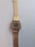 Casio women's retro watch - metalic golden, Ophalen of Verzenden, Zo goed als nieuw, Staal, Overige merken