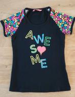 Papillon shirt maat 8 neon, Gebruikt, Meisje, Ophalen of Verzenden, Shirt of Longsleeve
