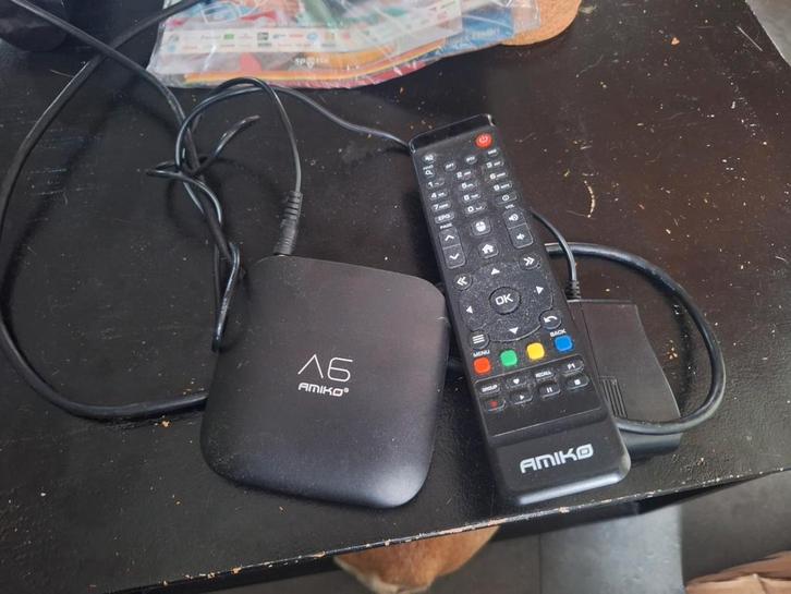 Amiko A6 OTT IPTV Box met Afstandsbediening, Audio, Tv en Foto, Mediaspelers, Gebruikt, Zonder harde schijf, HDMI, USB 2.0, Ophalen of Verzenden