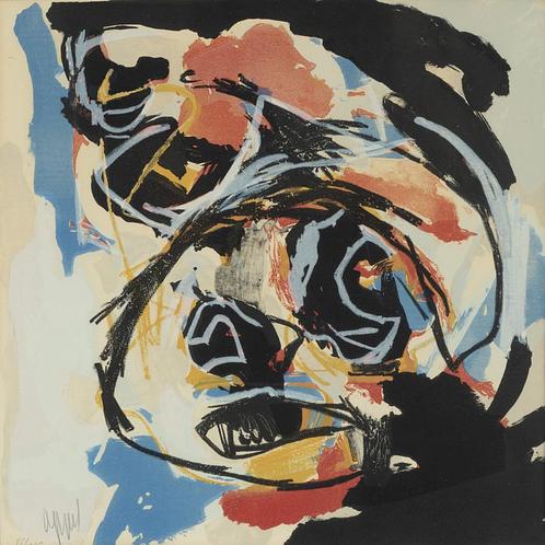 Karel Appel litho uit 1963 uit Paysage Humains serie, Antiek en Kunst, Kunst | Litho's en Zeefdrukken, Ophalen of Verzenden
