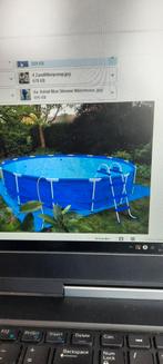 Zwembad met top accesssoires, Rond, 300 cm of meer, Zo goed als nieuw, Opzetzwembad