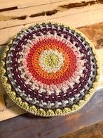 Gehaakte Poef/Kussen - Ø45cm, Ophalen of Verzenden, Gebruikt, Overige kleuren, Rond