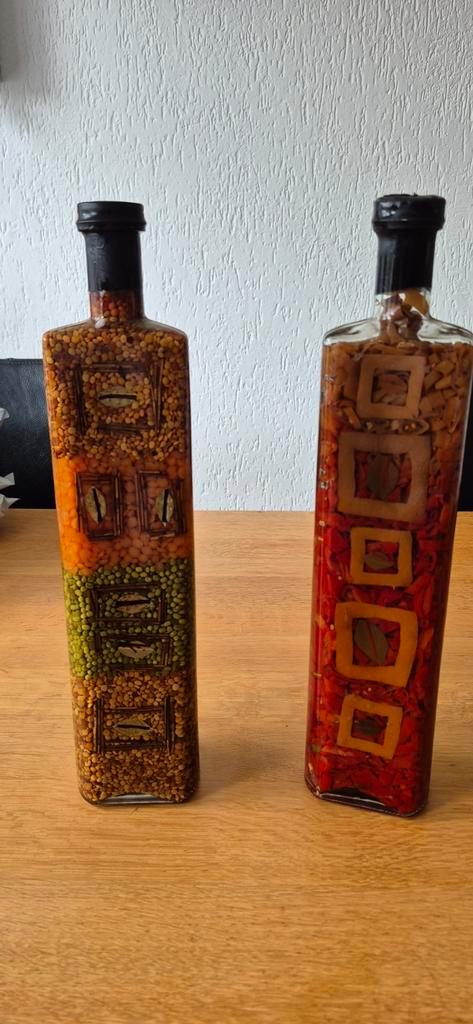 Decoratieve Flessen met Zaden en Peulvruchten, Antiek en Kunst, Curiosa en Brocante, Ophalen