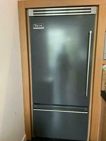 Luxe VIKING koelkast inbouw grijs met ijsblokjesmachine
