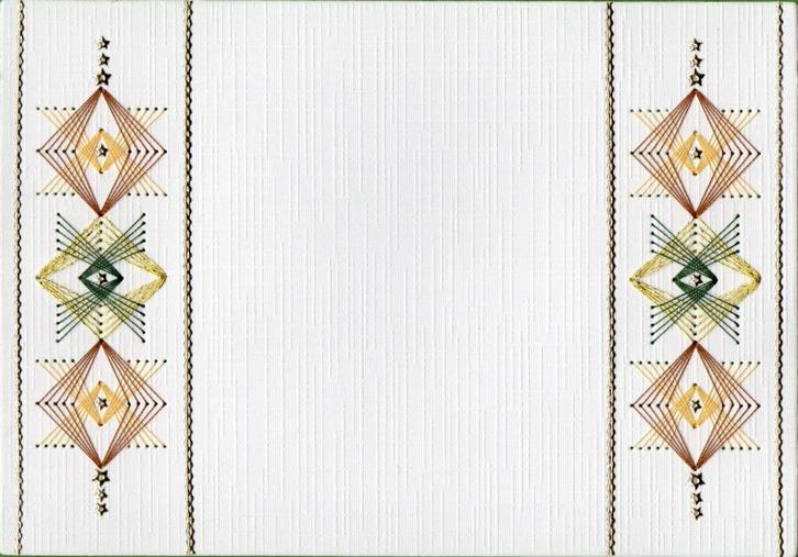 geborduurde oplegkaart nr 87, Hobby en Vrije tijd, Kaarten | Zelf maken, Nieuw, Blanco kaart of Basiskaart, Overige thema's, Ophalen of Verzenden