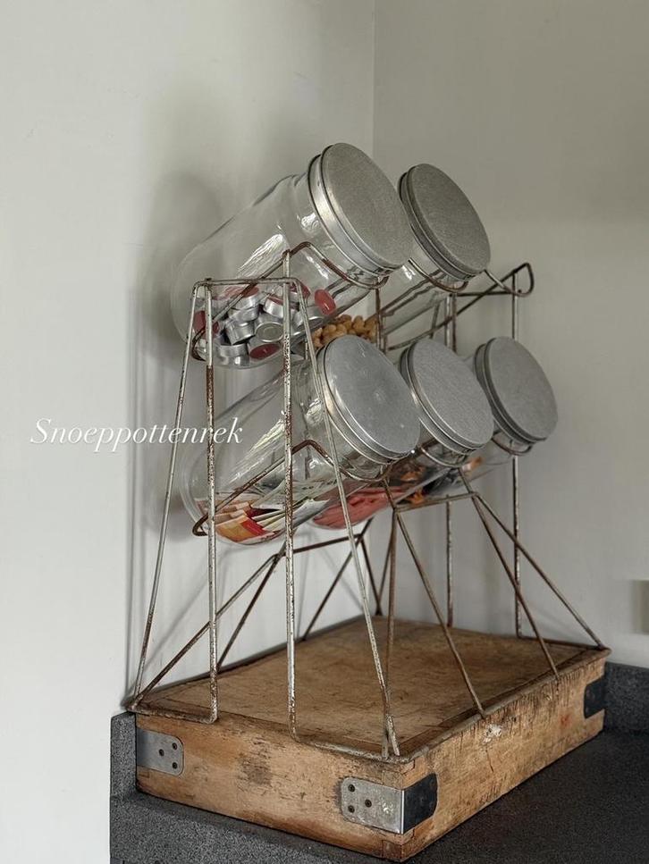 Antiek Nostalgisch Snoeppottenrek / Toonbank pottenrek, Antiek en Kunst, Curiosa en Brocante, Ophalen