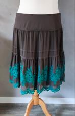Steps bruine rok met kant maat 44, Kleding | Dames, Rokken, Bruin, Maat 42/44 (L), Ophalen of Verzenden, Zo goed als nieuw