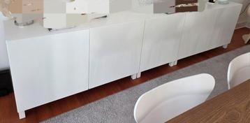 Ikea 5 wandkasten Besta wit - afbeelding 6