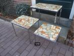 Set 3 bijzettafeltjes / nesting tables MID CENTURY mimiset, Ophalen