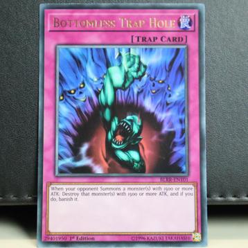 Yu-Gi-Oh Bottomless Trap Hole (Holo) 1st Edition  beschikbaar voor biedingen