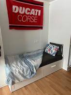 Ikea Brimnes bed eventueel met matras! MOET WEG, Ophalen, Verstelbaar, Eenpersoons, Wit